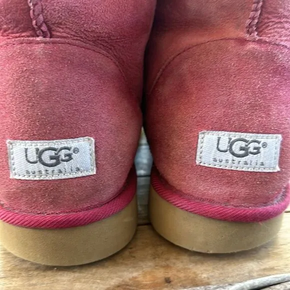 UGG CLASSIC KNOT DIVA PINK BAILEY BOOT 12