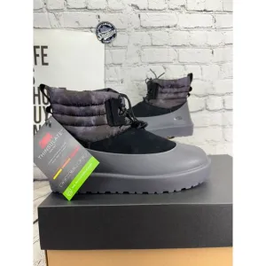 UGG Classic Mini Lace WEA Smokescreen Boots Guard Mens 9 Black Insulated NEW BOX