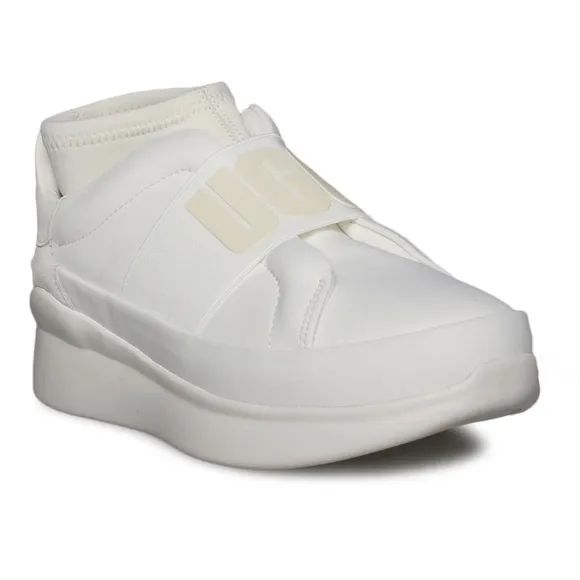 UGG Coconut Milk White leather slip on sneakers