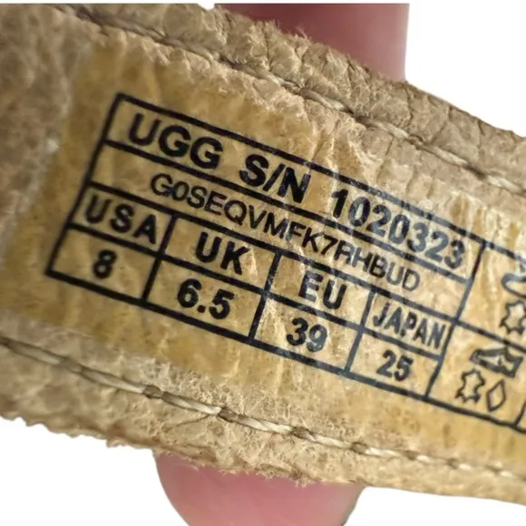 UGG Harris Strappy Gladiator Chunky Block Heel Sandals Tan Suede 8