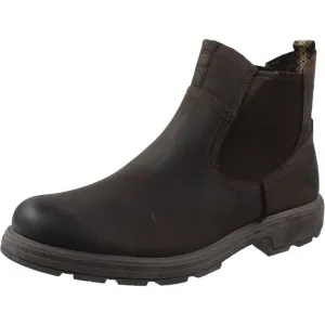 Ugg Mens Brown Stretch Leather Winter &amp; Snow Boots New