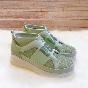 UGG Neutra Chunky Glitter Mint Glitter Sneakers