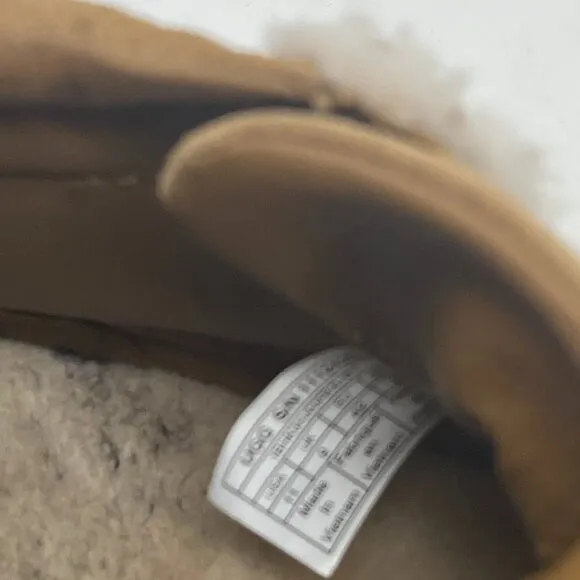 UGG Olli Heritage Sneakers high top women 11 tan sherpa suede