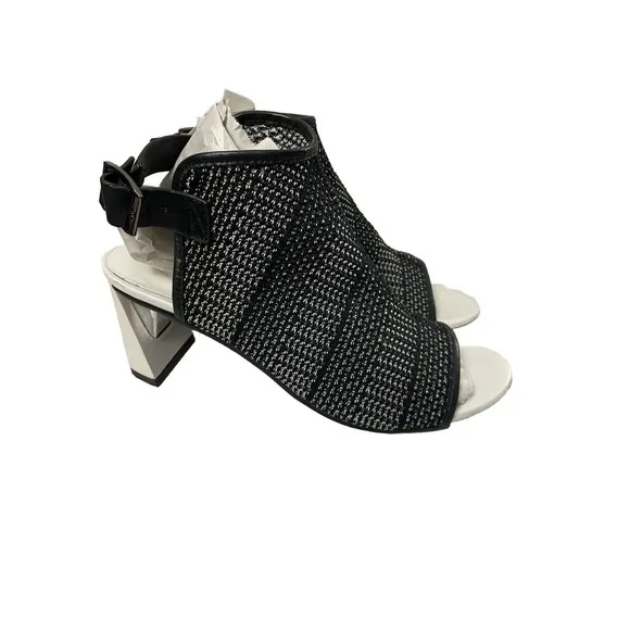 United Nude Zink Fab Sandals architectural heel strappy Size 38 US 7.5 Fast Ship