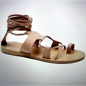 Valia Gabriel Leather Greek Sandals Size 7