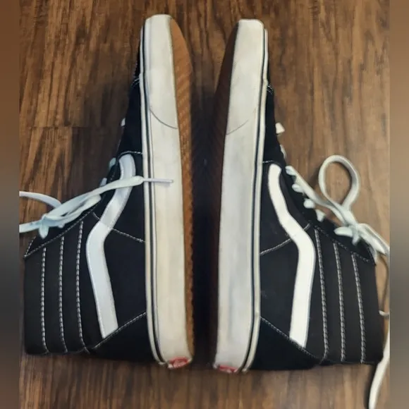 Vans Black and White Sk8 Hi Old School Vans Sneakers Size 12