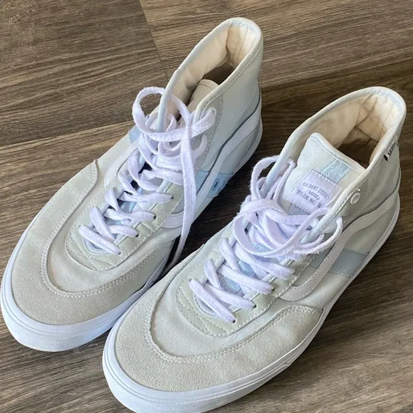 Vans Gren and Light Blue High-Top Sneakers