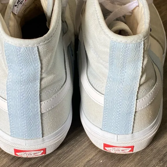 Vans Gren and Light Blue High-Top Sneakers
