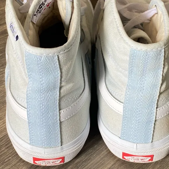 Vans Gren and Light Blue High-Top Sneakers