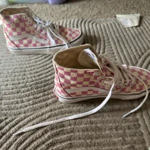 Vans Kids High-Top Sneakers - Pink Checkered