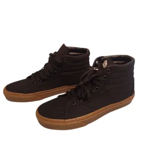 Vans .Men's Black and Brown High-Top Sneakers