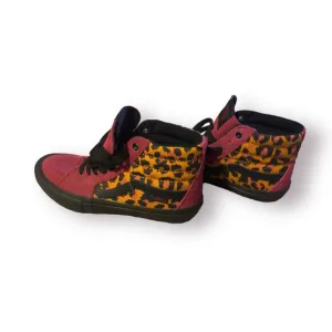 Vans SK8-Hi‎ Pro-punk Beet Red / Cheetah Print UltraCush US Men’s Size 8