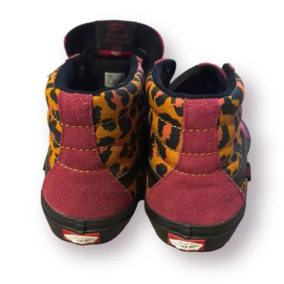 Vans SK8-Hi‎ Pro-punk Beet Red / Cheetah Print UltraCush US Men’s Size 8