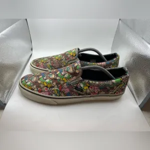 Vans X Nintendo Super Mario Brothers classic suede mens loafers size 11.5