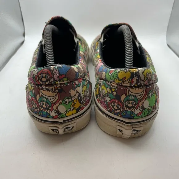 Vans X Nintendo Super Mario Brothers classic suede mens loafers size 11.5