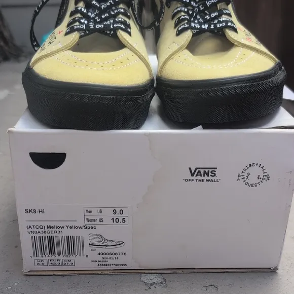 Vans Yellow High-Top Sneakers