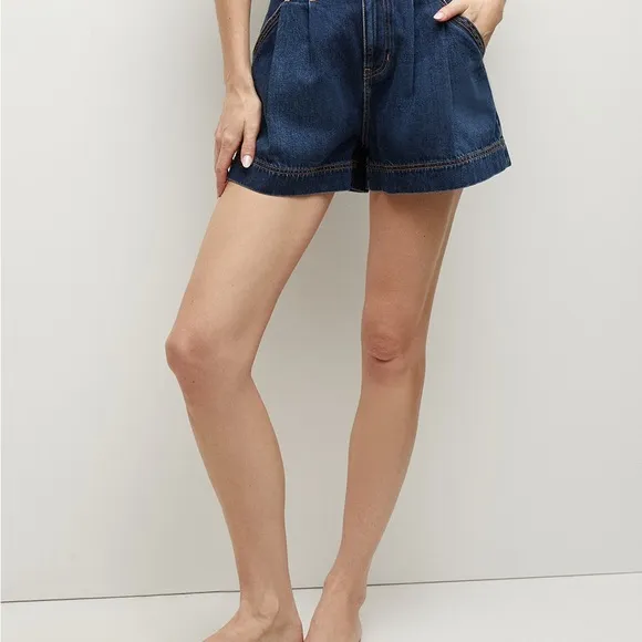 Veronica Beard Blue Denim Women's Shorts