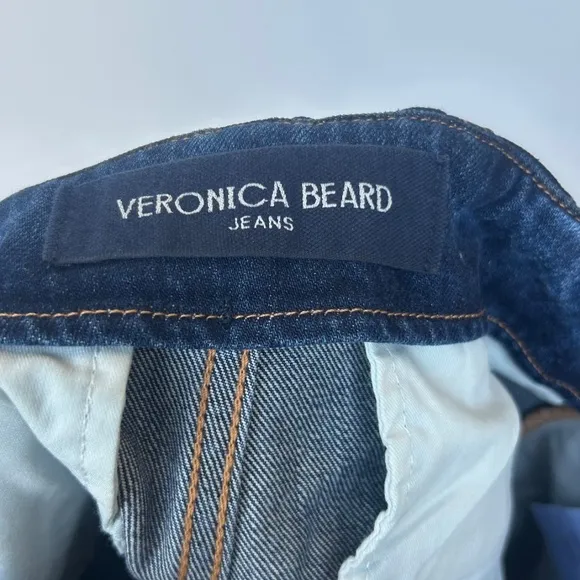 Veronica Beard Jaffe Denim Buckle Shorts