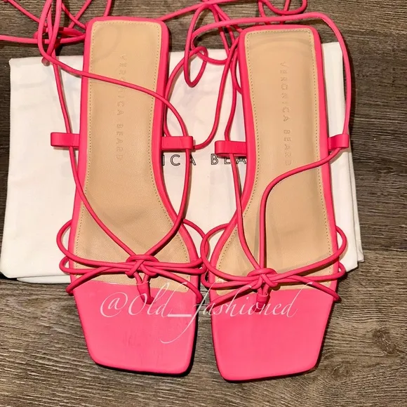VERONICA BEARD Leather Strappy Sandals