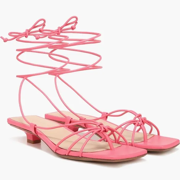 VERONICA BEARD Leather Strappy Sandals