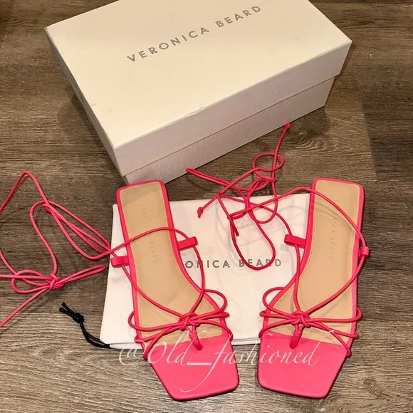 VERONICA BEARD Leather Strappy Sandals