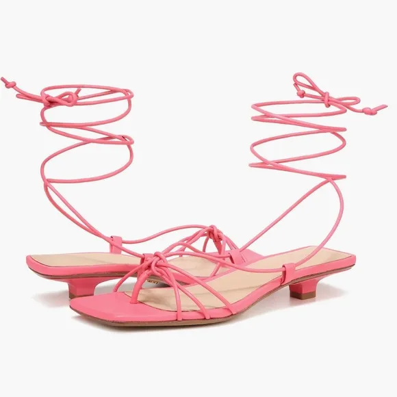 VERONICA BEARD Leather Strappy Sandals