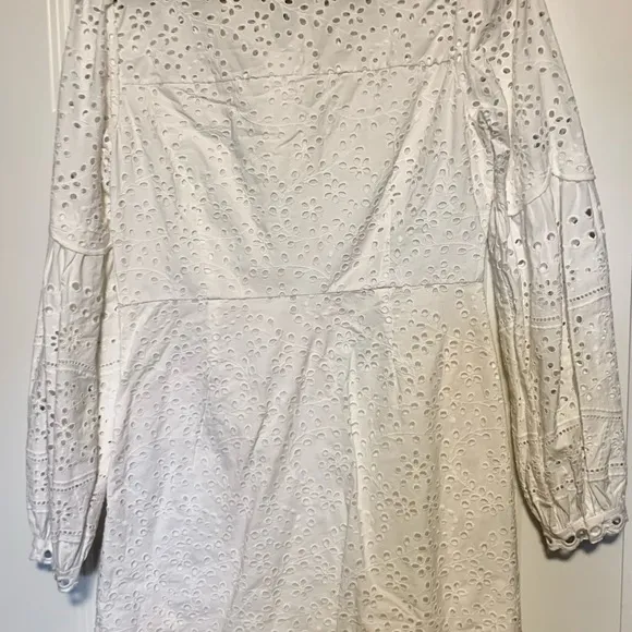 Veronica beard white eyelet Yara dress