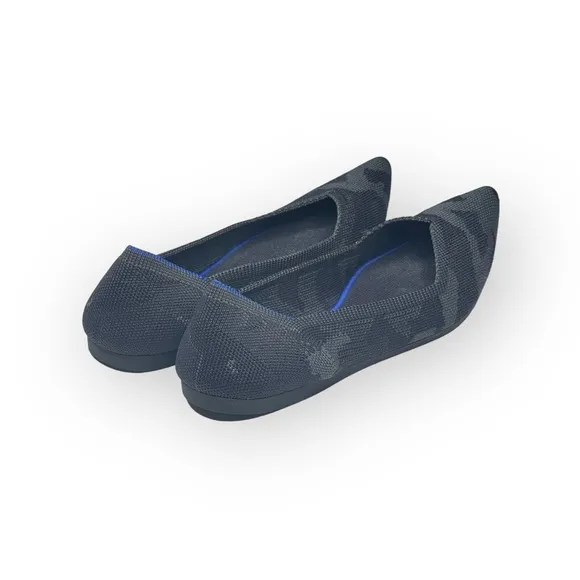 VHTF: Rothy’s ➤ The Point Ballet Ballerina Flat ➤ Grey Camo ➤ 7M Retired Recycle