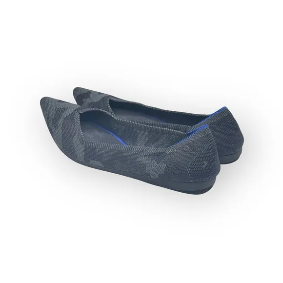 VHTF: Rothy’s ➤ The Point Ballet Ballerina Flat ➤ Grey Camo ➤ 7M Retired Recycle
