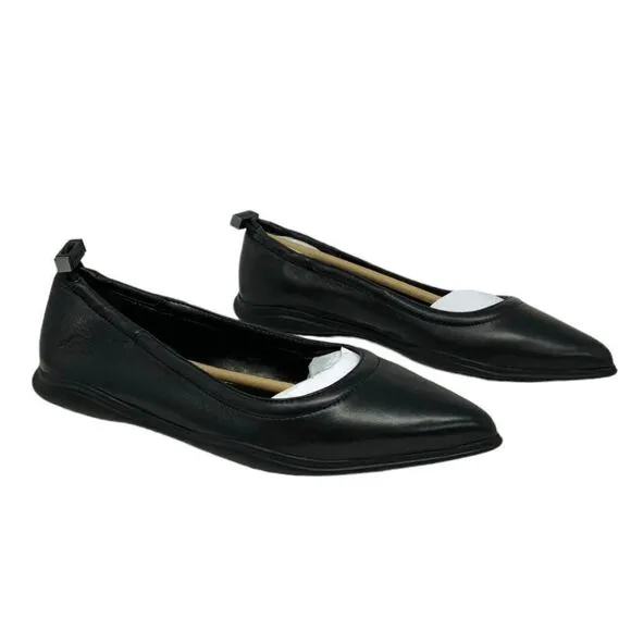 Vince Camuto Bendreta Sport Black Pointed Toe Ballet Flats Size 7.5 NWT $99 MSRP
