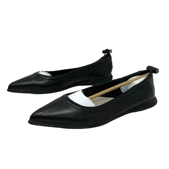 Vince Camuto Bendreta Sport Black Pointed Toe Ballet Flats Size 7.5 NWT $99 MSRP