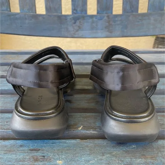 Vince Fresca Womens Sandal 8M Strappy Slingback Sport Open Toe Grip Tape Straps