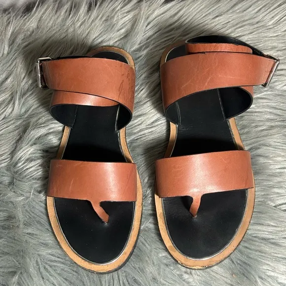 Vince Mailin Ankle Strap Sandal Black Size US 8M
