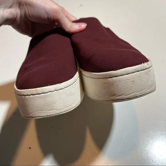Vince Warren Micro Stretch Red Platform Sneakers