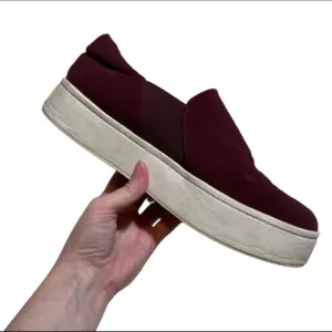 Vince Warren Micro Stretch Red Platform Sneakers