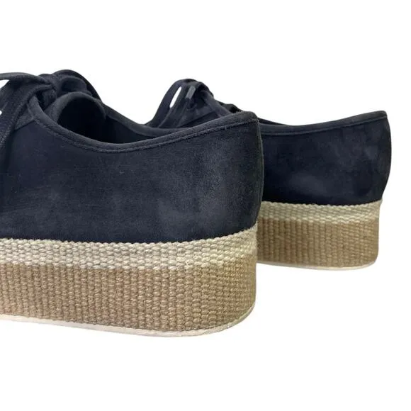 Vince Windell Low-top Platform Sneakers Blue Suede Size 6.5 Casual Chunky Trendy