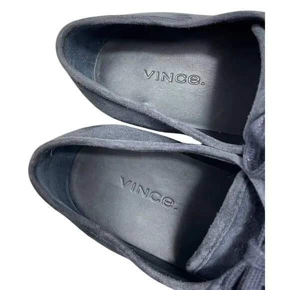 Vince Windell Low-top Platform Sneakers Blue Suede Size 6.5 Casual Chunky Trendy