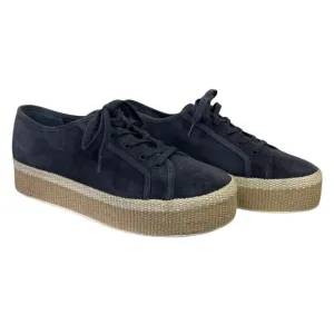 Vince Windell Low-top Platform Sneakers Blue Suede Size 6.5 Casual Chunky Trendy