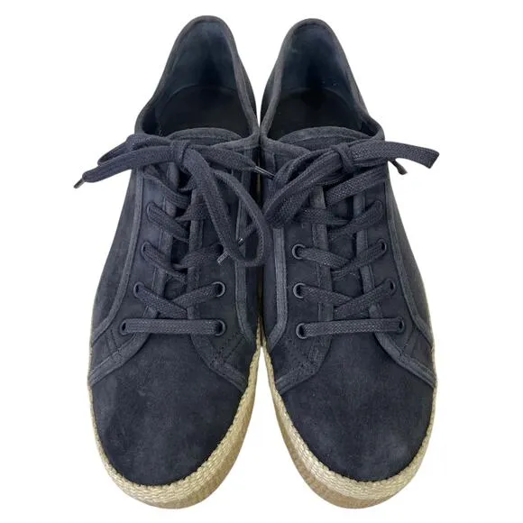 Vince Windell Low-top Platform Sneakers Blue Suede Size 6.5 Casual Chunky Trendy