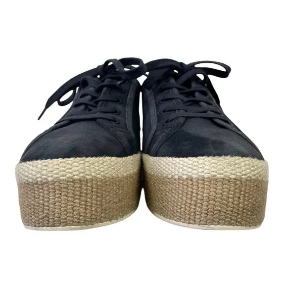 Vince Windell Low-top Platform Sneakers Blue Suede Size 6.5 Casual Chunky Trendy