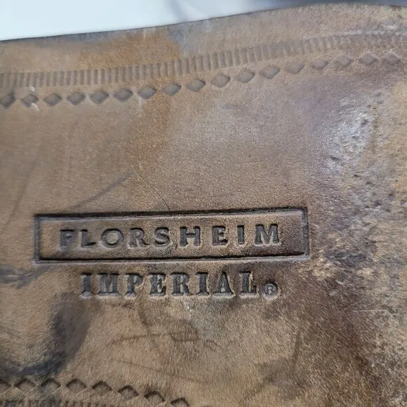 Vintage Florsheim IMPERIAL Black Tassel Loafers Mens 8 D Made in ITALY Worn 2x