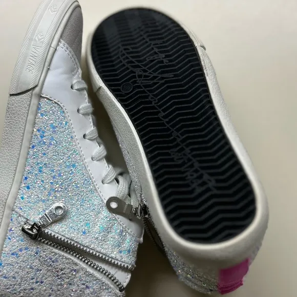Vintage Havana Girls Rita Glitter Star High Top Sneakers 5M Youth