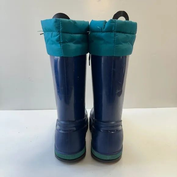 Vintage LaCrosse Winter Snow Boots Insulated Waterproof Blue Teal Kids Size 5‎