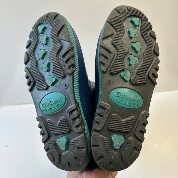 Vintage LaCrosse Winter Snow Boots Insulated Waterproof Blue Teal Kids Size 5‎