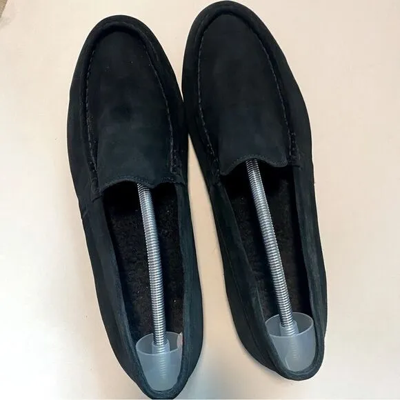 Vionic Tompkin loafer slipon Moccasin Ortho Arch Support black leather suede 13