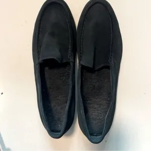 Vionic Tompkin loafer slipon Moccasin Ortho Arch Support black leather suede 13