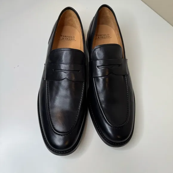Warfield &amp; Grand Men's Stewart Black Loafers size 11.5 NWOT