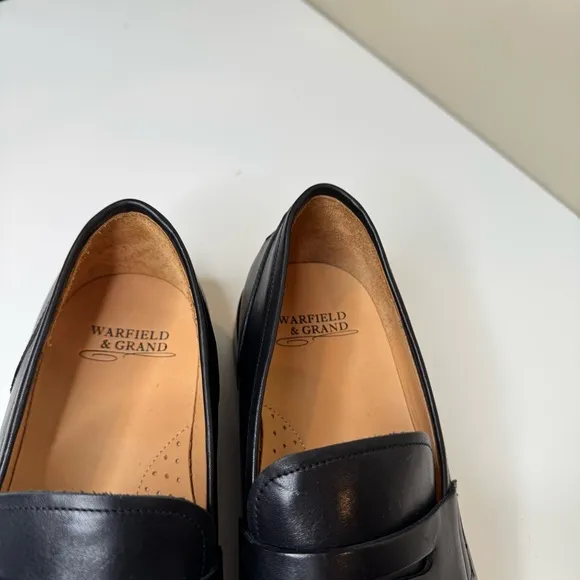Warfield &amp; Grand Men's Stewart Black Loafers size 11.5 NWOT