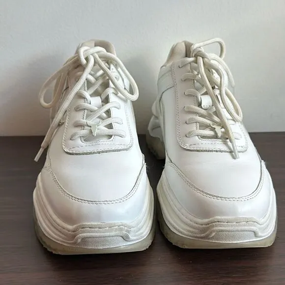 Windsor Smith Chaos White Chunky Sneakers Sz 10