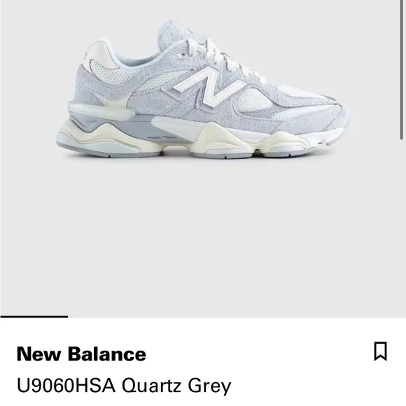 Women’s 9.5 Men’s 8 NEW BALANCE 9060 Quartz Grey Blue Cream Chunky Sneakers NWOB